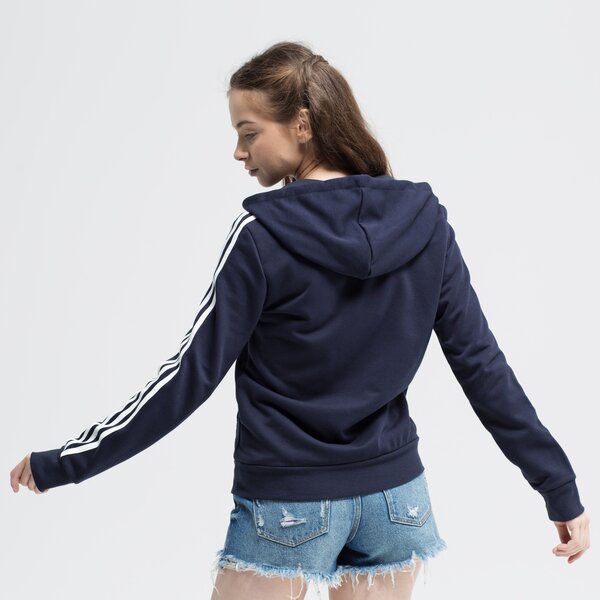 Bluza damska ADIDAS BLUZA ROZPINANA Z KAPTUREM W E 3S FZ HD du0656 kolor granatowy