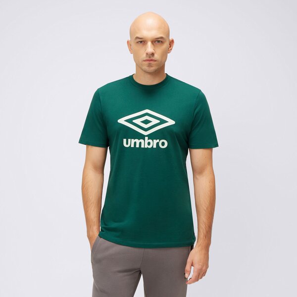 Koszulka męska UMBRO T-SHIRT LARGE LOGO 66413u-mle kolor zielony