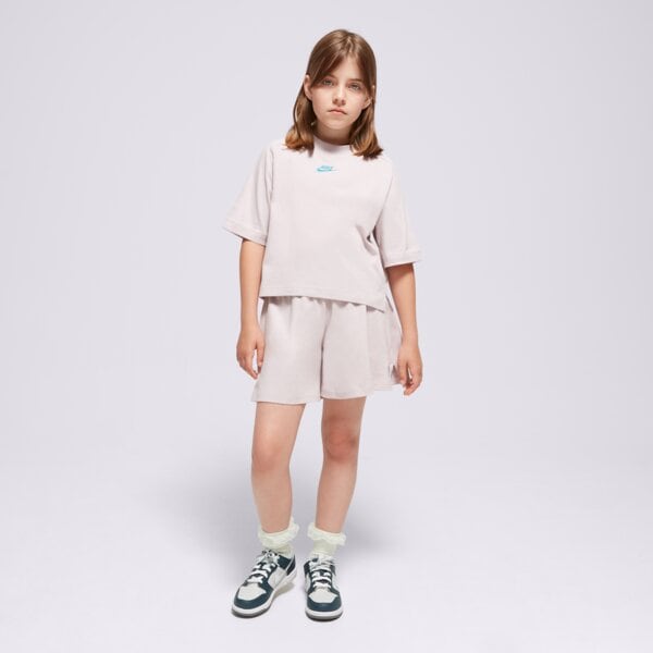 Spodenki dziecięce NIKE SZORTY G NSW SHORT JSY LBR GIRL fn8593-019 kolor fioletowy