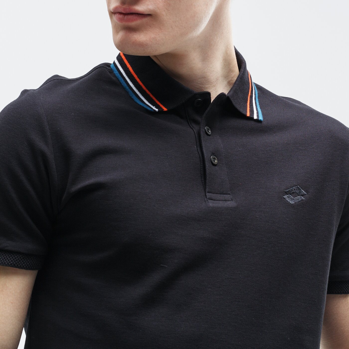 Koszulka polo męska LOTTO POLO CAPRI PQ 213343-4fi kolor czarny