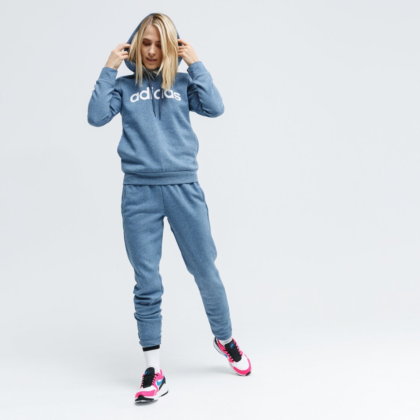 Bluza damska ADIDAS BLUZA W E LIN OHHD FL ei0671 kolor niebieski