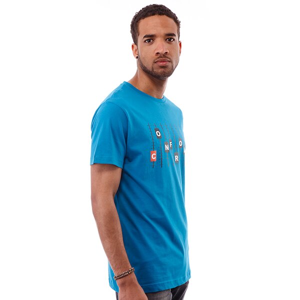 Koszulka męska CONFRONT T-SHIRT EMILIO cf13tsm02973 kolor niebieski