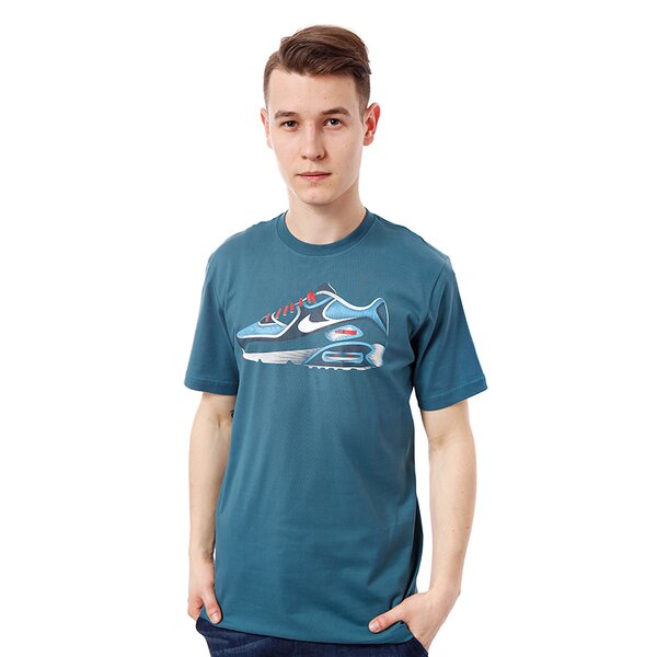 Koszulka męska NIKE T-SHIRT TEE-AIR MAX 589774388 kolor zielony