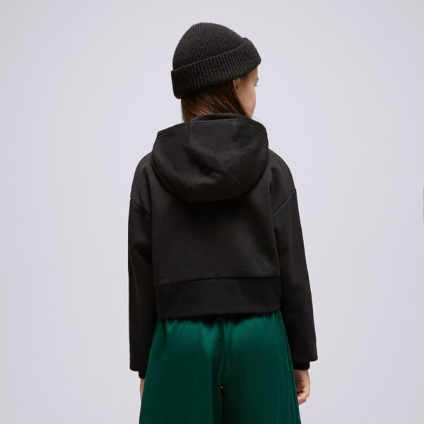 Bluza dziecięca ADIDAS BLUZA Z KAPTUREM CROPPED GIRL ij9719 kolor czarny