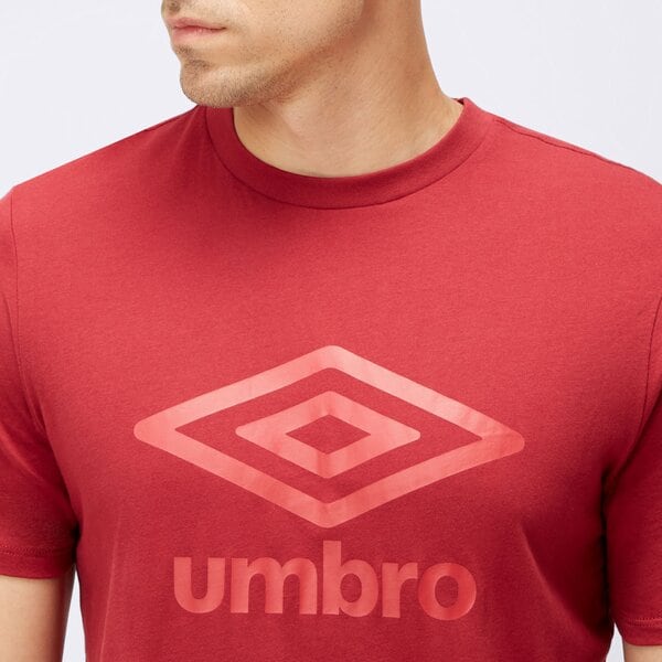 Koszulka męska UMBRO T-SHIRT LARGE LOGO 66413u-ltv kolor czerwony