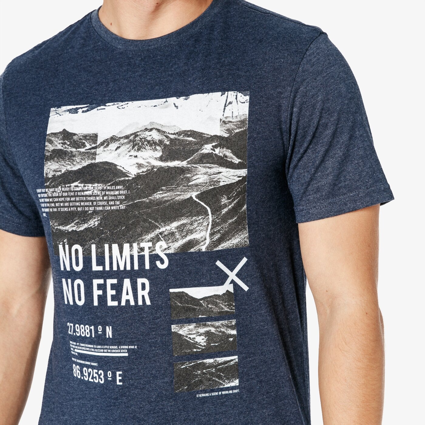 Koszulka męska FEEWEAR T-SHIRT SS BLOCK fw38tsm24001 kolor granatowy