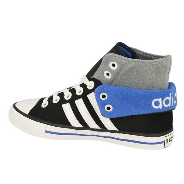 ADIDAS BBNEO 3 STRIPES CV MID K F38826 czarny Dzieci ce Buty