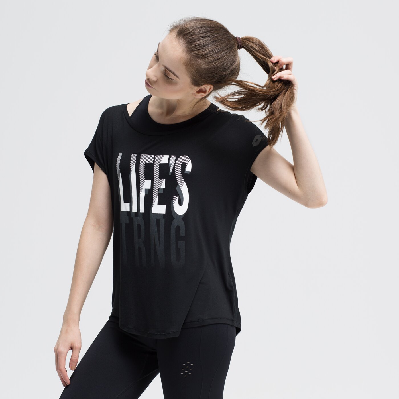 Koszulka damska LOTTO T-SHIRT SS DINAMICO W VI 211411-1cl kolor czarny