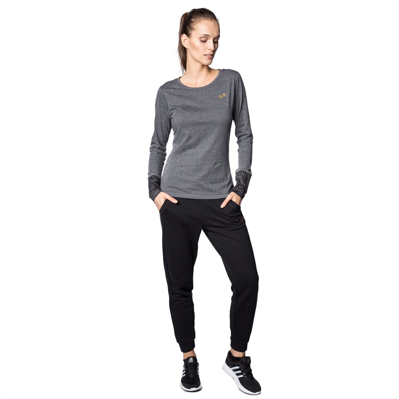 Koszulka damska LOTTO LONGSL INDY II TEE LS W s2869 kolor szary