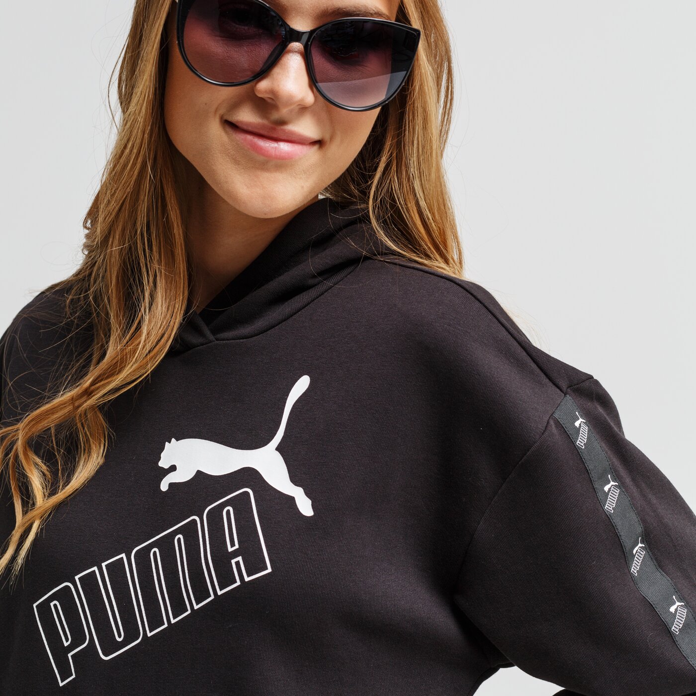 Sukienka damska PUMA SUKIENKA AMPLIFIED HOODED TR 583629 01 kolor czarny