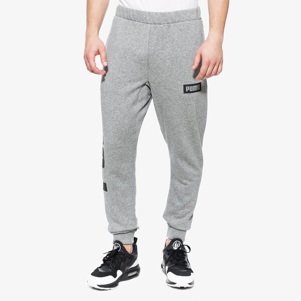 Spodnie dresowe męskie PUMA SPODNIE REBEL SWEAT TR 85009003 kolor szary