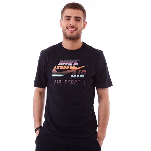 Koszulka męska NIKE T-SHIRT BB AF1 BLANKET TEE 532668010 kolor czarny
