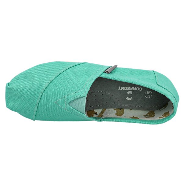 Buty sportowe damskie CONFRONT LOAFERS MINT  cfw114007 kolor zielony
