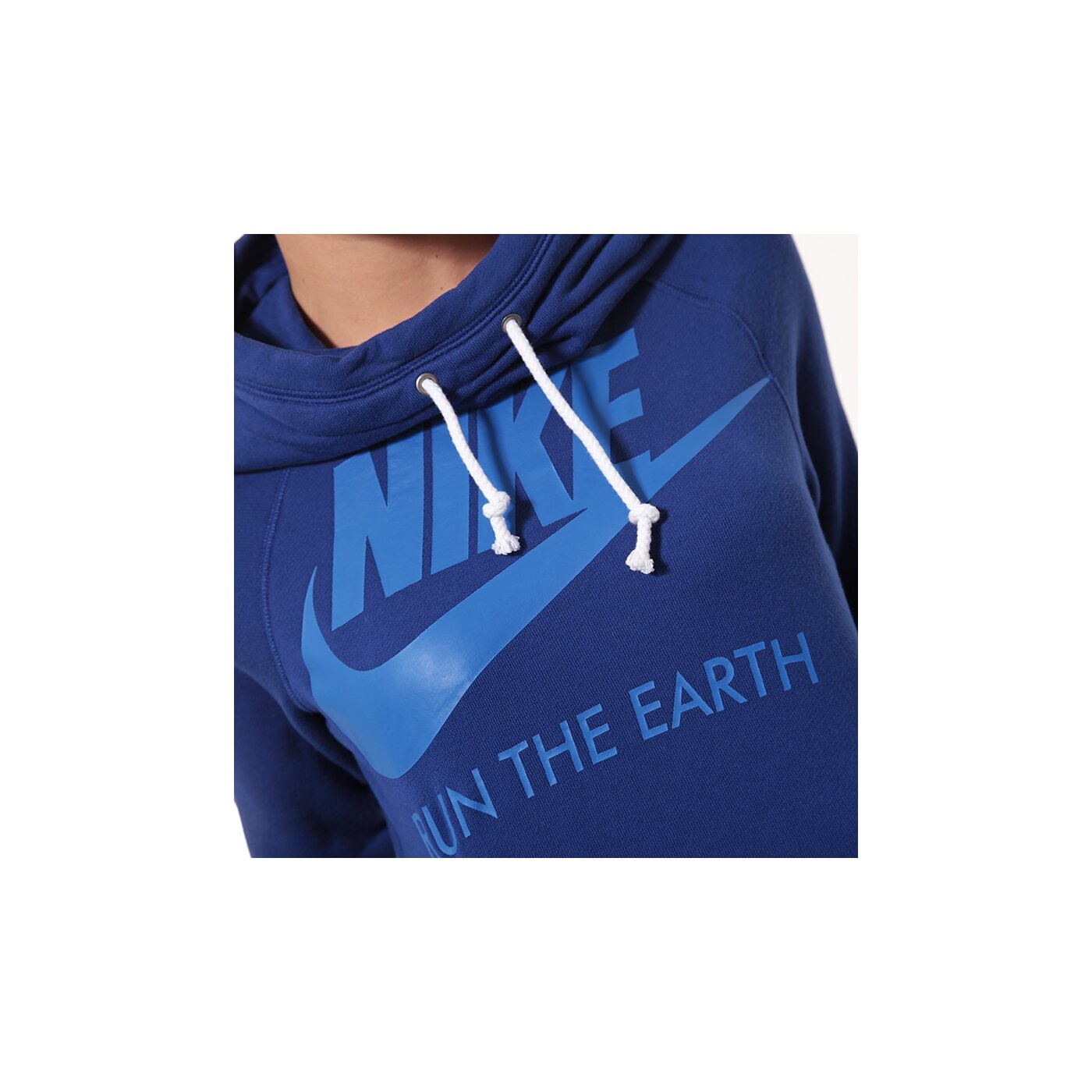 Bluza damska NIKE BLUZA RU RUN FUNNEL HOODY 616678455 kolor niebieski