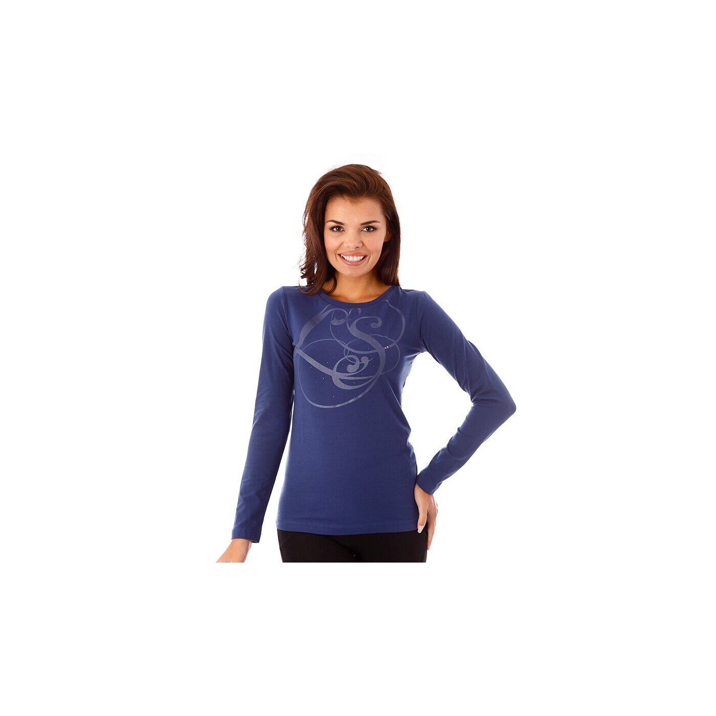 Koszulka damska LOTTO T-SHIRT LS DENISE STC q6917 kolor granatowy