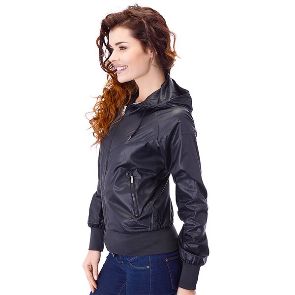 Kurtka przejściowa damska NIKE KURTKA THE WINDRUNNER 341297038 kolor czarny