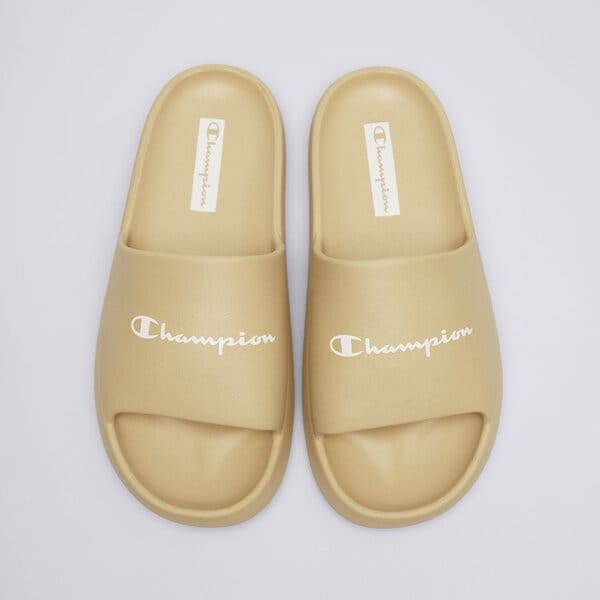 Klapki męskie CHAMPION SOFT SLIPPER s22255ms041 kolor beżowy