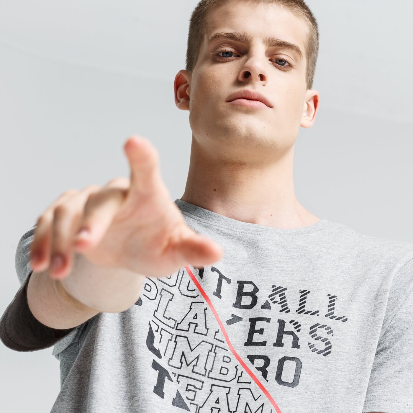 Koszulka męska UMBRO T-SHIRT TIMOTHY ul39tsm19002 kolor szary