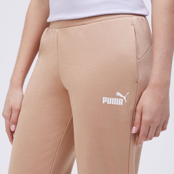 Spodnie dresowe damskie PUMA SPODNIE ESS FL CL (S) 586841 89 kolor beżowy