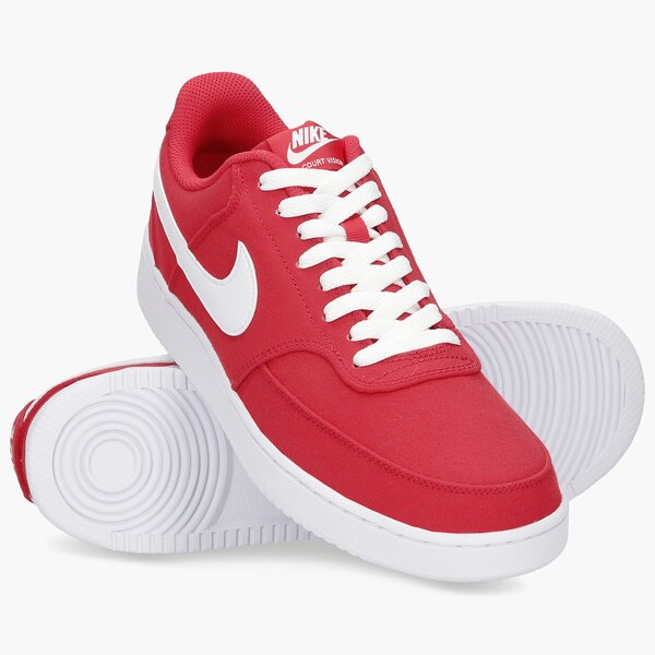 Buty sportowe męskie NIKE COURT VISION LOW CANVAS db7779-600 kolor czerwony