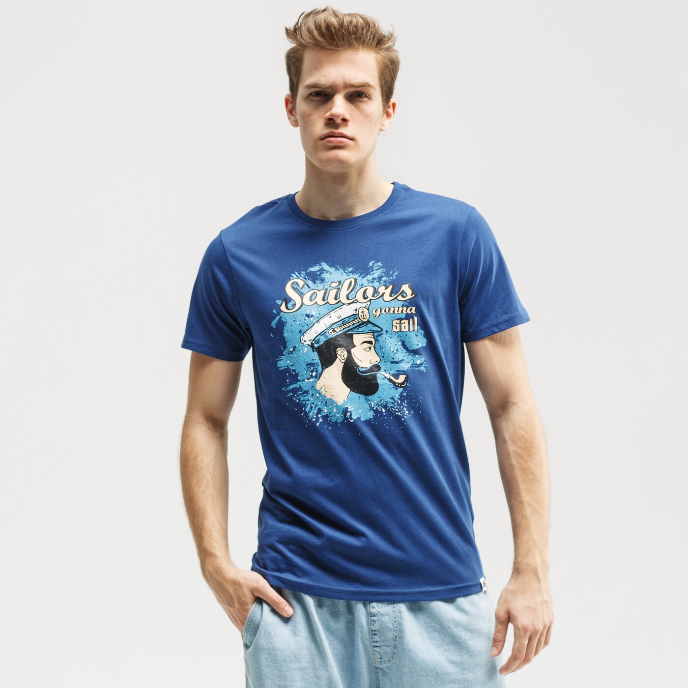 Koszulka męska UP8 T-SHIRT SHELO up120tsm44001 kolor granatowy