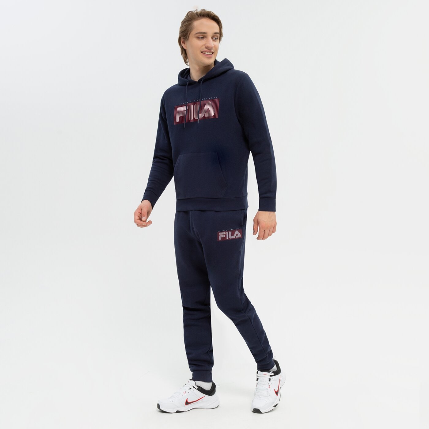 Spodnie dresowe męskie FILA SPODNIE NICHOLLS fw22spm186410 kolor granatowy