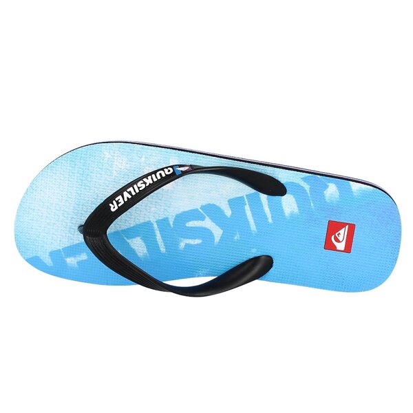 Klapki męskie QUIKSILVER MOLOKAI STAMP  krmsl043bwus kolor niebieski