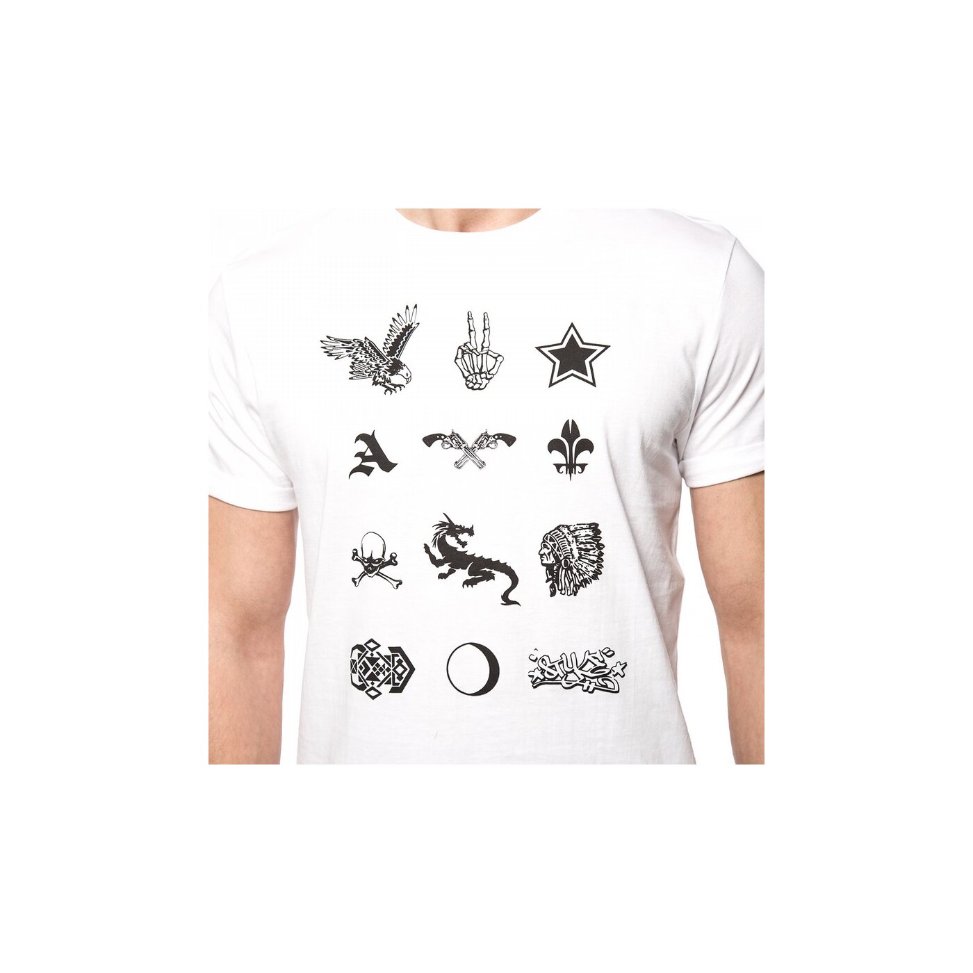 Koszulka męska LOTTO T-SHIRT TOBAGO lo16tsmpr061 kolor biały