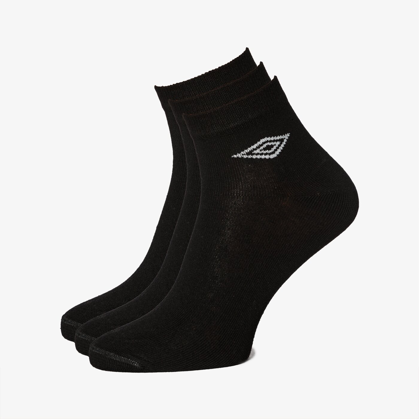 Skarpetki damskie UMBRO SKARPETY QUARTER 3PK BLK ul18ska16001 kolor czarny