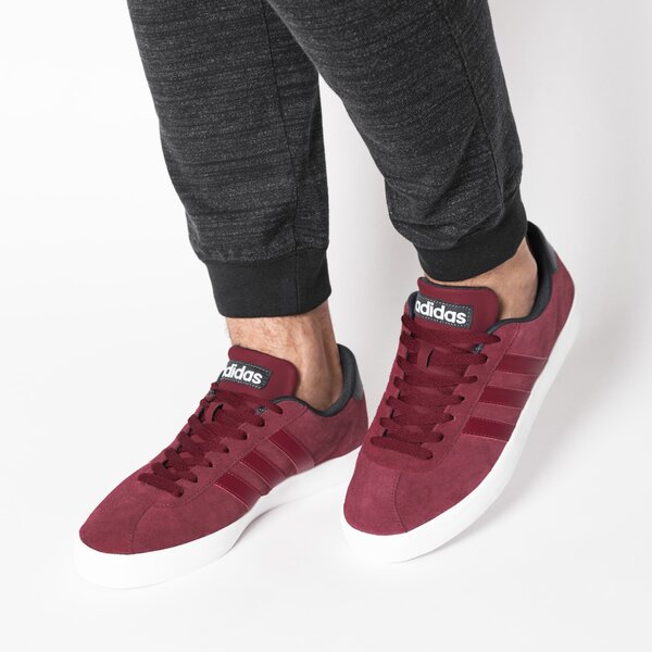 Buty sportowe męskie ADIDAS COURT VULC bb9636 kolor bordowy