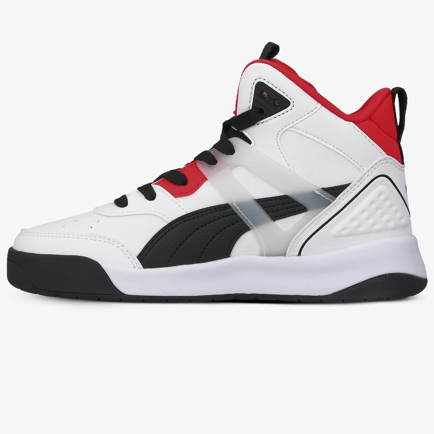 Buty dziecięce PUMA BACKCOURT MID JR 37441101 kolor biały