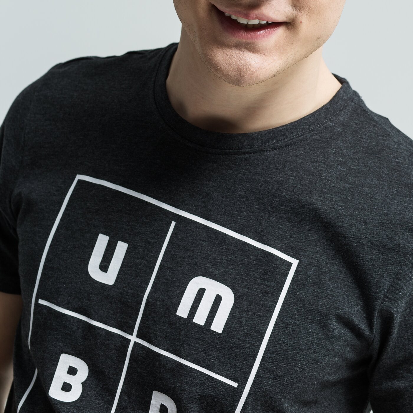 Koszulka męska UMBRO T-SHIRT SS UMTERO ul19tsm36001 kolor szary