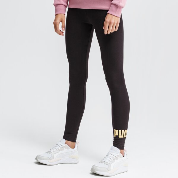 Spodnie dresowe damskie PUMA LEGGINGS ESS LOGO 853462 91 kolor czarny