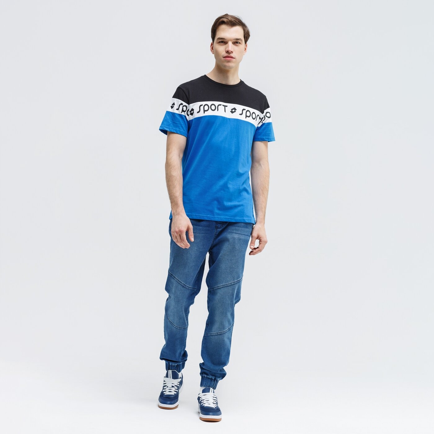 Koszulka męska LOTTO T-SHIRT ETTORE lo39tsm45001 kolor niebieski