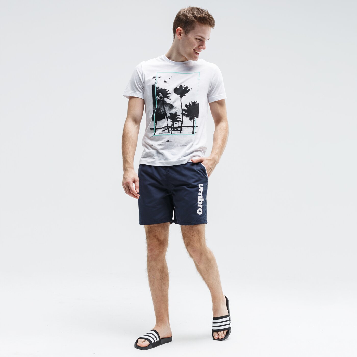 Kąpielówki męskie UMBRO SZORTY VALINI ul120szm22003 kolor granatowy