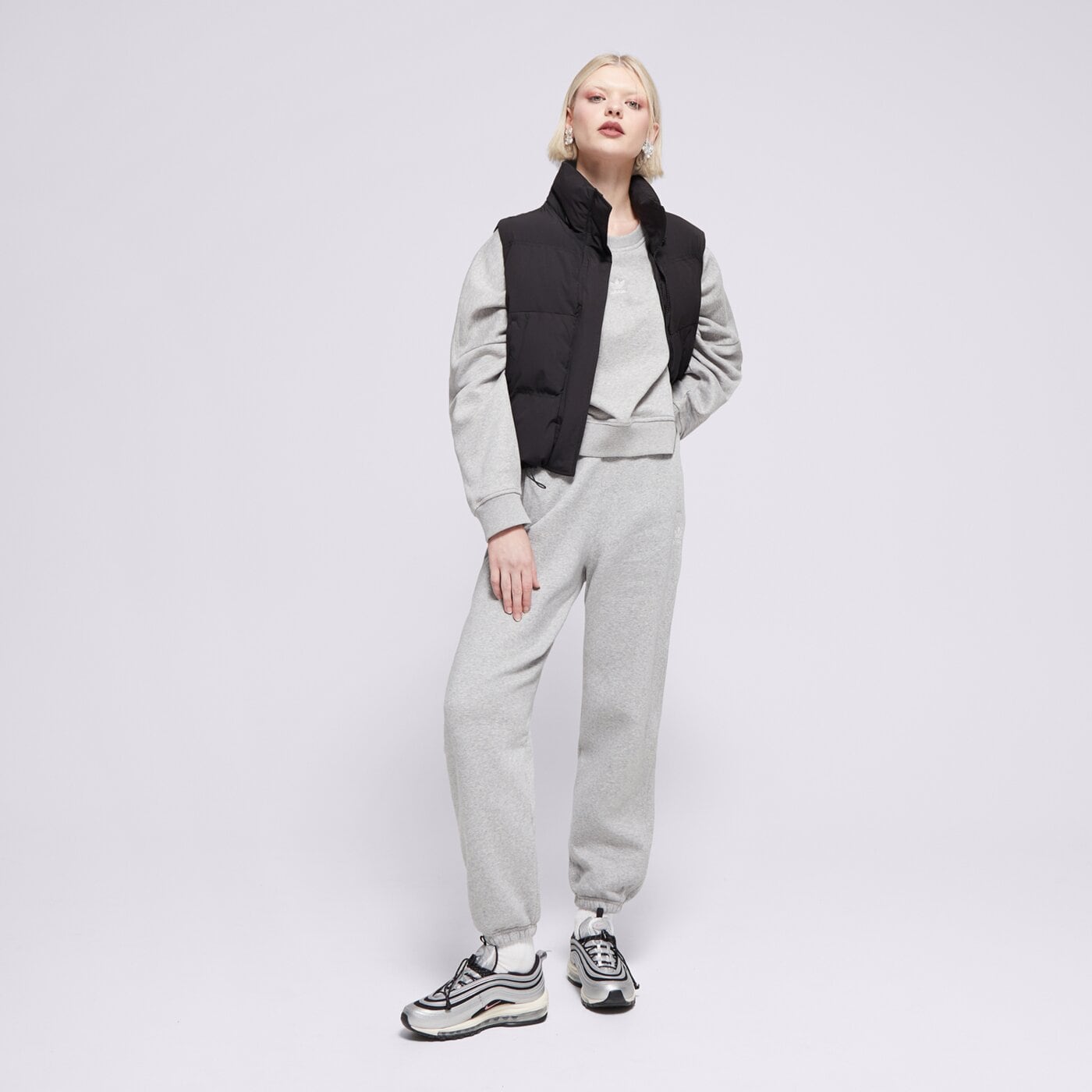 Bluza damska ADIDAS BLUZA ESS CREW FL iy2545 kolor szary