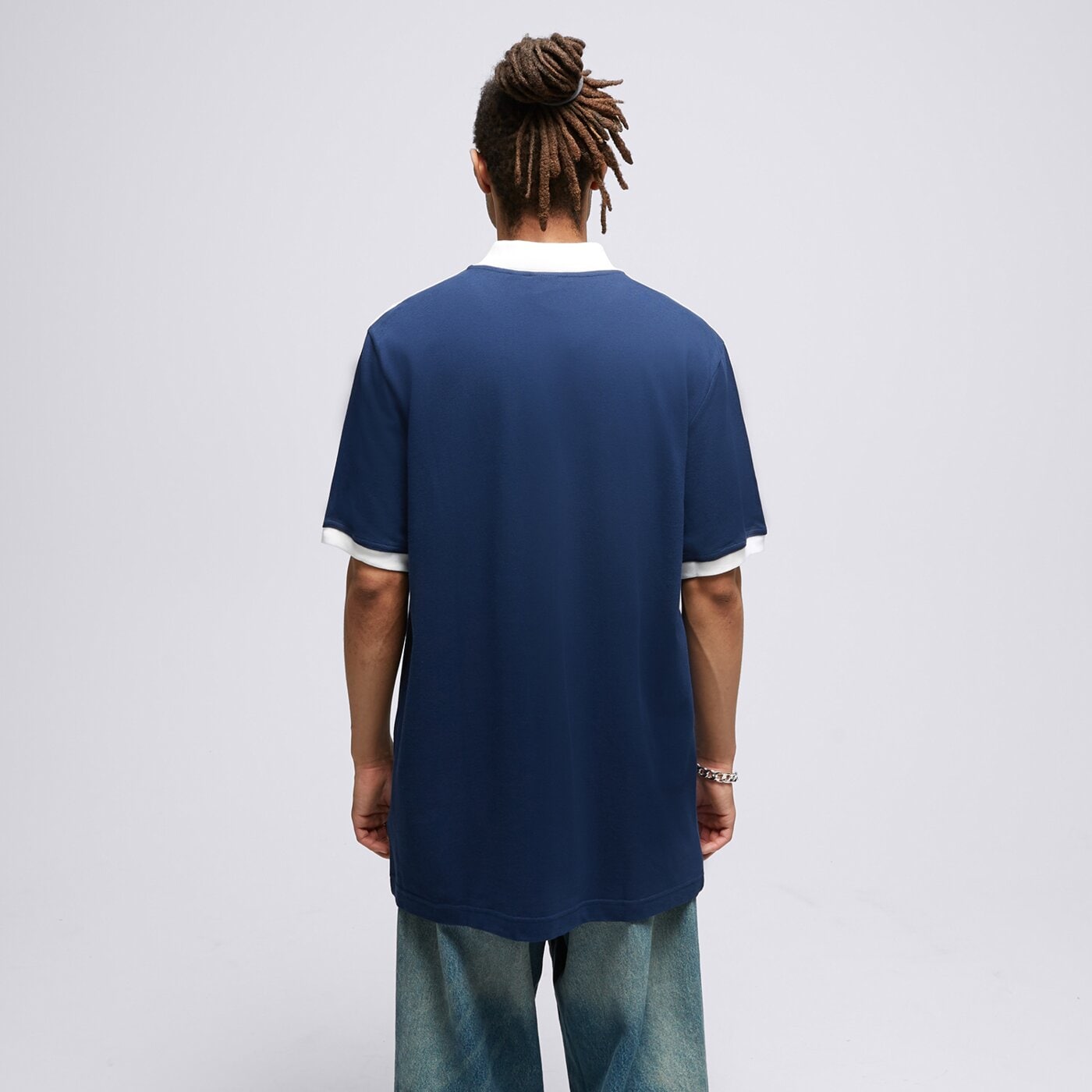 Koszulka polo męska ADIDAS POLO 3-STRIPE POLO ii5776 kolor granatowy