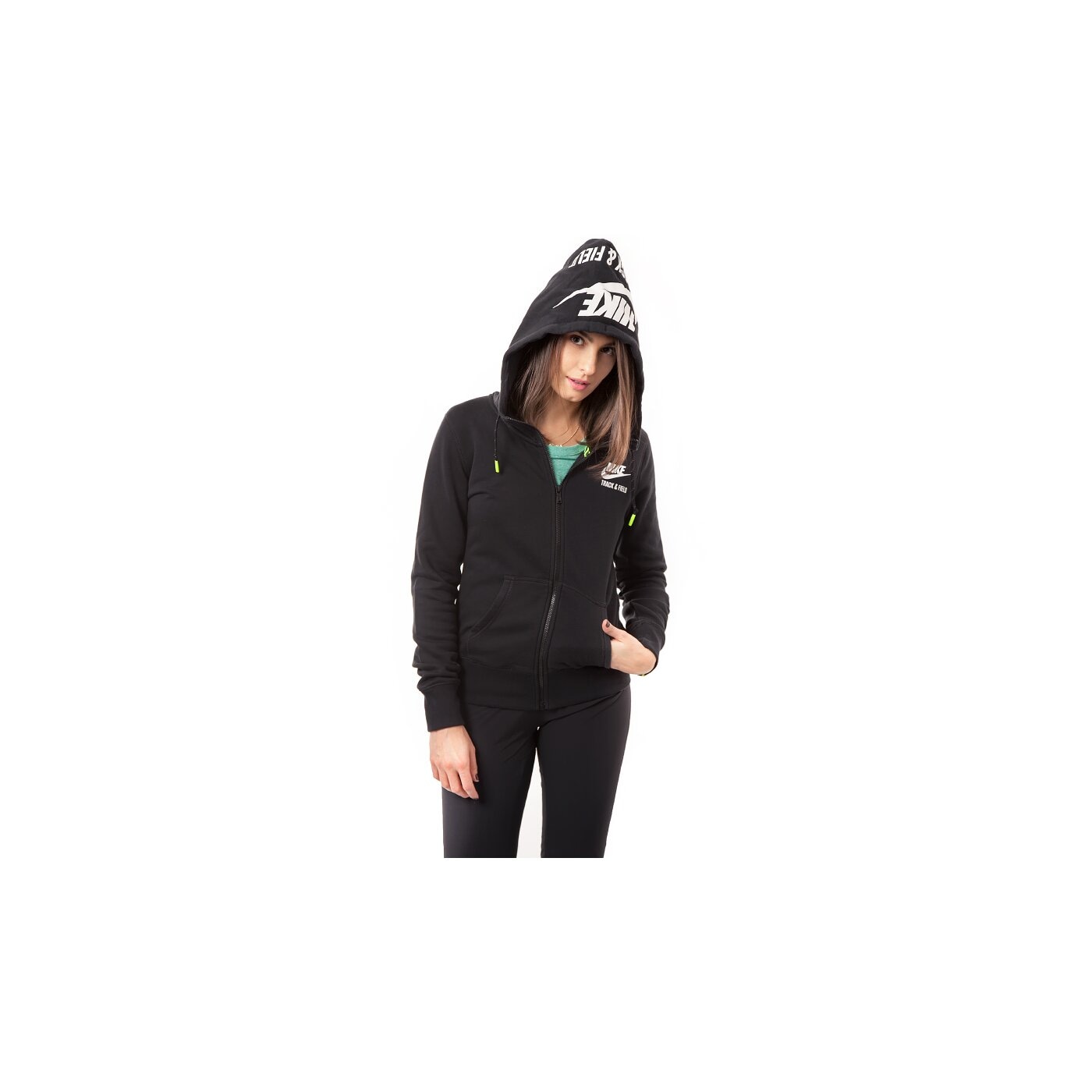 Bluza damska NIKE BLUZA RU NTF FZ HOODY 644138010 kolor czarny