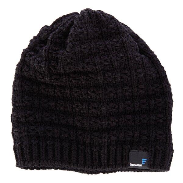 Czapka zimowa damska FEEWEAR CZAPKA Z KNIT BLACK fw33cad11 kolor czarny