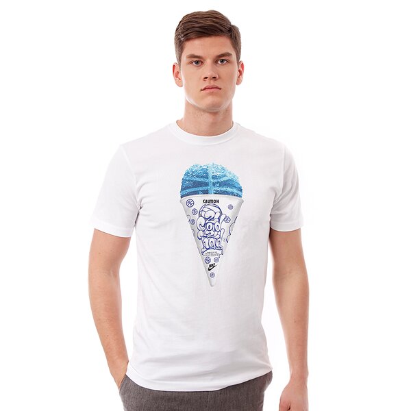 Koszulka męska NIKE T-SHIRT SNO CONE TEE 589506100 kolor biały