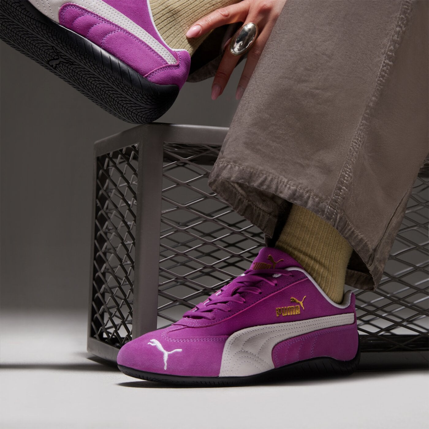 Buty sportowe damskie PUMA SPEEDCAT OG 39884634 kolor fioletowy