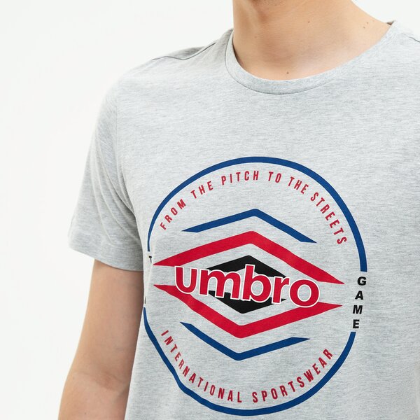 Koszulka męska UMBRO T-SHIRT WEELEY ul322tsm02002 kolor szary