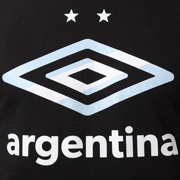 Koszulka męska UMBRO T-SHIRT 2014 - ARGENTINA FLAG LOGO 62350u090 kolor czarny