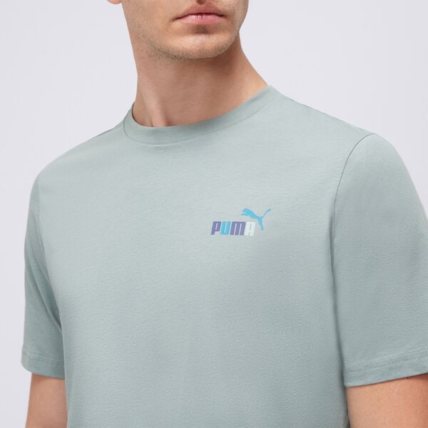Koszulka męska PUMA T-SHIRT GRAPHICS PUMA BACK 68483230 kolor zielony