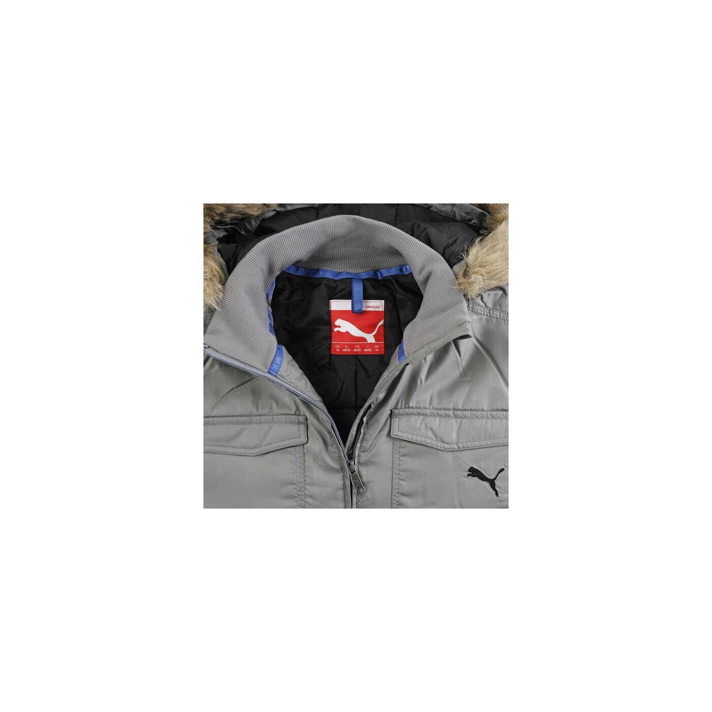 Kurtka zimowa męska PUMA KURTKA MENS ACTIVE BOMBER HD 55812602 kolor szary
