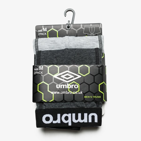 Bielizna męska UMBRO BOKSERKI BASIC 2-PACK ul38bom01003 kolor szary
