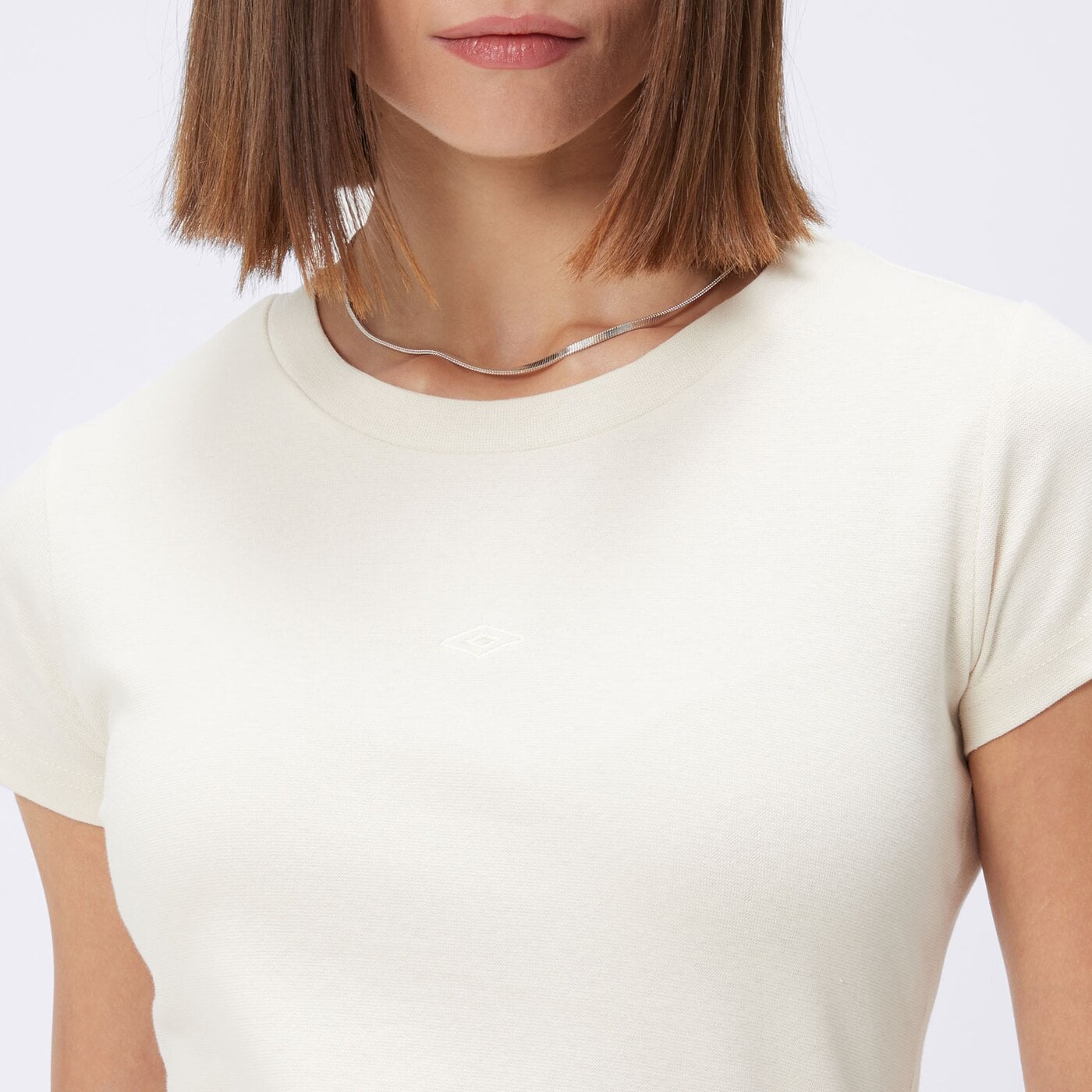 Koszulka damska UMBRO T-SHIRT EMBROIDERY ul125tsd80001 kolor beżowy