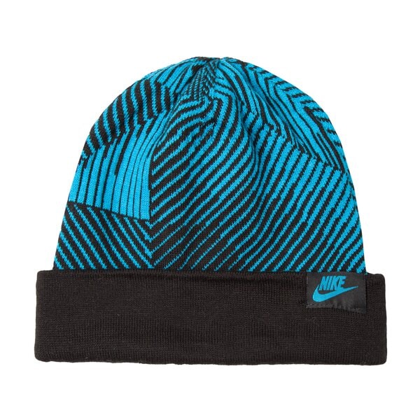 Czapka zimowa damska NIKE CZAPKA ZIMOWA SEASONAL CUFF BEANIE YTH 728497407 kolor niebieski