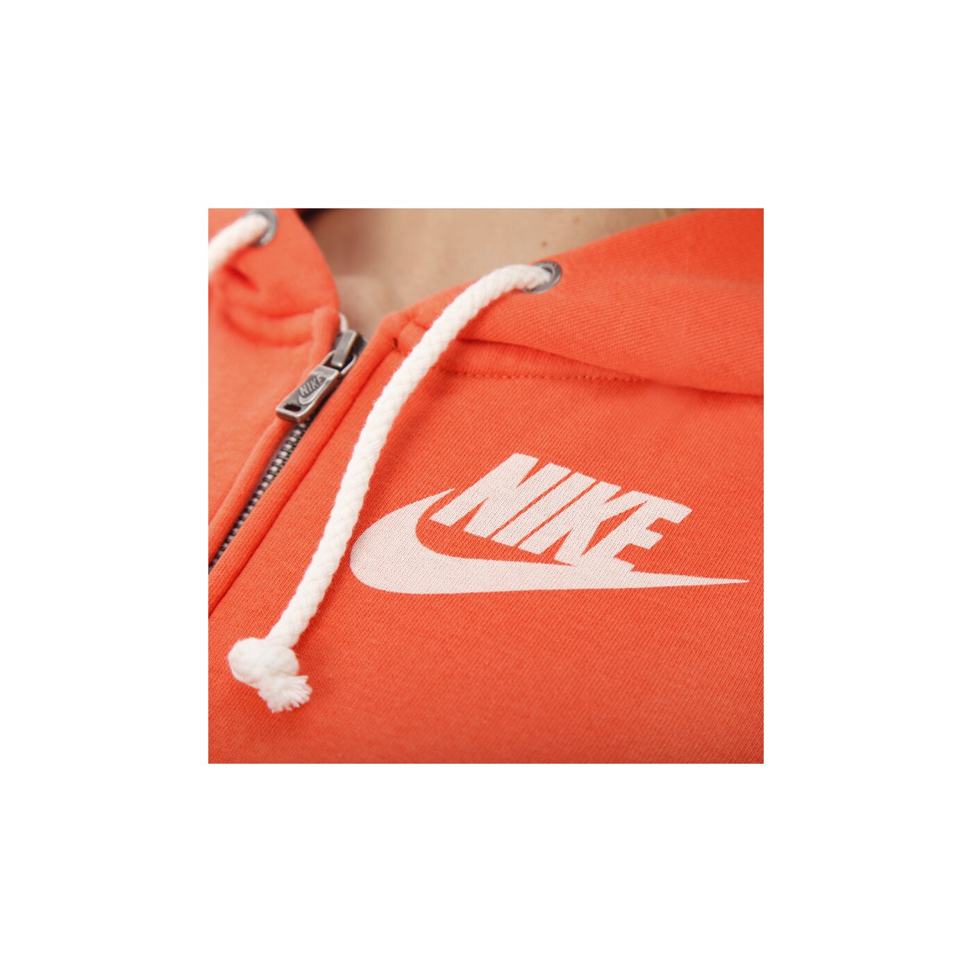 Bluza damska NIKE BLUZA NIKE RALLY FZ HOODY 585717801 kolor pomarańczowy