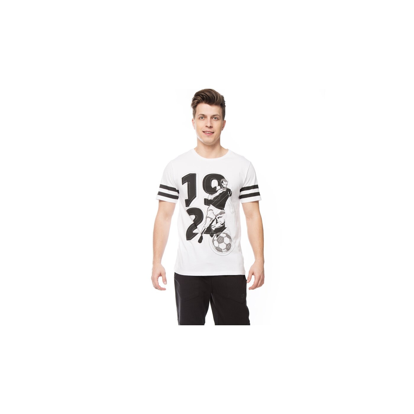 Koszulka męska UMBRO T-SHIRT BALLO ul16tsm83001 kolor biały
